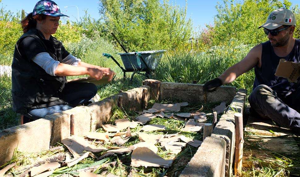 lombricompostiera per orto lettiera di base per la lombricompostiera
